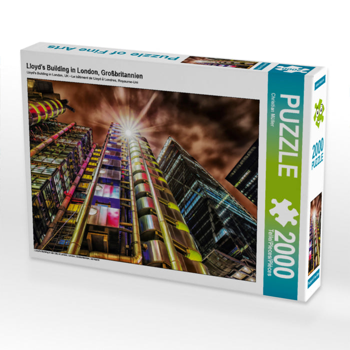 Lloyd's Building in London, Großbritannien 2000 Teile Puzzle quer - CALVENDO Foto-Puzzle'