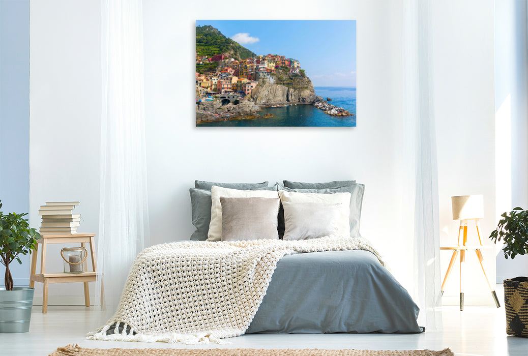 Premium Textil-Leinwand Premium Textil-Leinwand 120 cm x 80 cm quer Ein Motiv aus dem Kalender Cinque Terre - Fünf malerische Dörfer an der ligurischen Küste