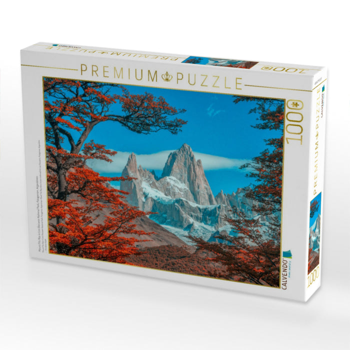 Mount Fitz Roy in Los Glaciares National Park, Patagonien, Argentinien - CALVENDO Foto-Puzzle'