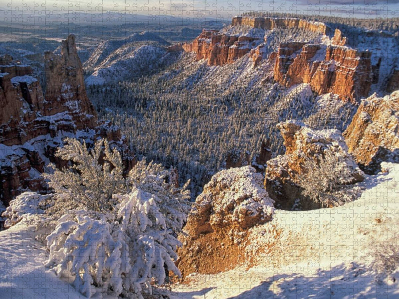Bryce Canyon National Park, Utah, USA im Winter - CALVENDO Foto-Puzzle'