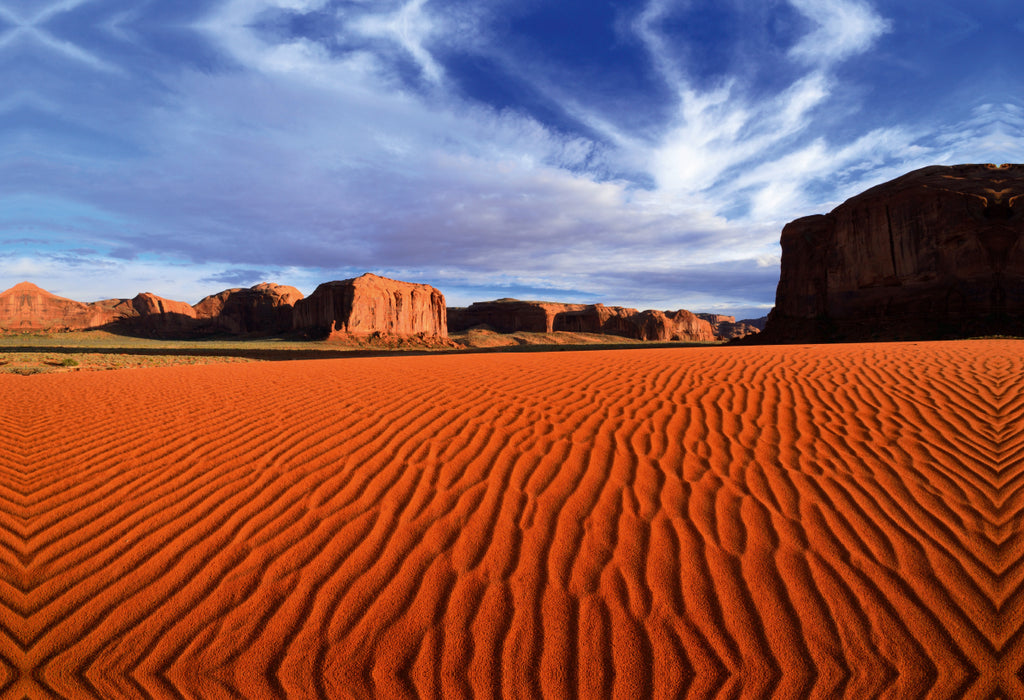 Premium Textil-Leinwand Monument Valley