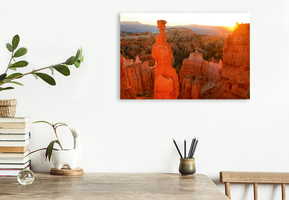 Premium Textil-Leinwand Premium Textil-Leinwand 120 cm x 80 cm quer Bryce Canyon, National Park, Utah, USA