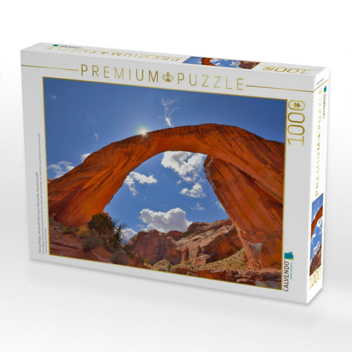Rainbow Bridge, Lake Powell, Glen Canyon National Rec. Area, Arizona,USA - CALVENDO Foto-Puzzle'