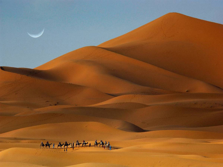 Erg Chebbi, Merzouga, Morocco - CALVENDO Foto-Puzzle'