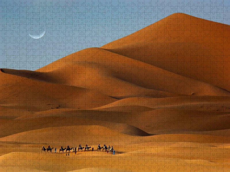 Erg Chebbi, Merzouga, Morocco - CALVENDO Foto-Puzzle'