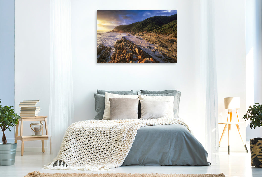 Premium textile canvas Premium textile canvas 120 cm x 80 cm landscape Tsitsikamma National Park, South Africa 
