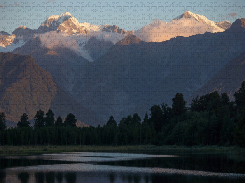 Lake Matheson, Neuseeland 2000 Teile Puzzle quer - CALVENDO Foto-Puzzle'