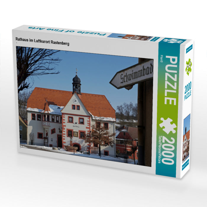 Town hall in the climatic health resort of Rastenberg - CALVENDO photo puzzle 