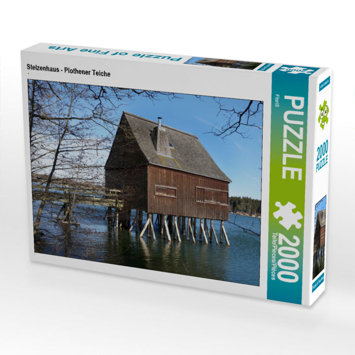 Stelzenhaus - Plothener Teiche 2000 Teile Puzzle quer - CALVENDO Foto-Puzzle'