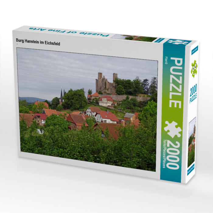 Burg Hanstein im Eichsfeld 2000 Teile Puzzle quer - CALVENDO Foto-Puzzle'