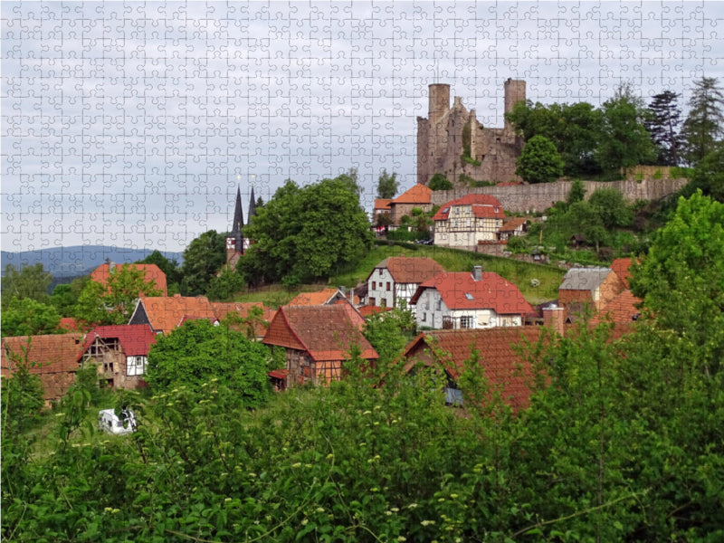 Burg Hanstein im Eichsfeld 2000 Teile Puzzle quer - CALVENDO Foto-Puzzle'