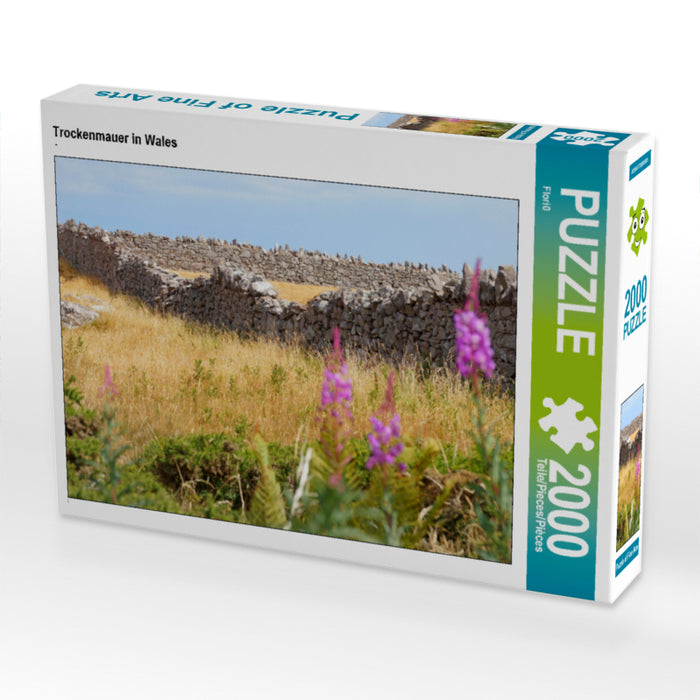 Dry stone wall in Wales - CALVENDO photo puzzle 