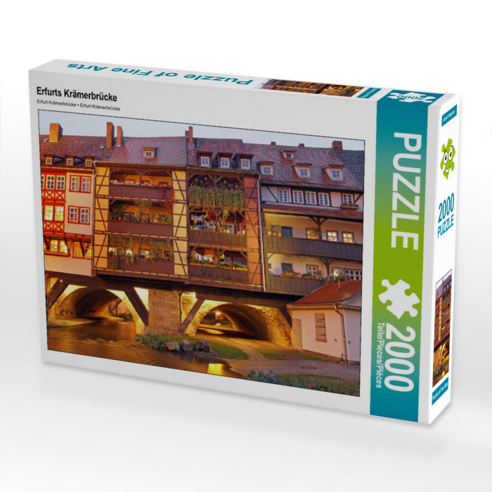 Krämerbrücke d'Erfurt - Puzzle photo CALVENDO 
