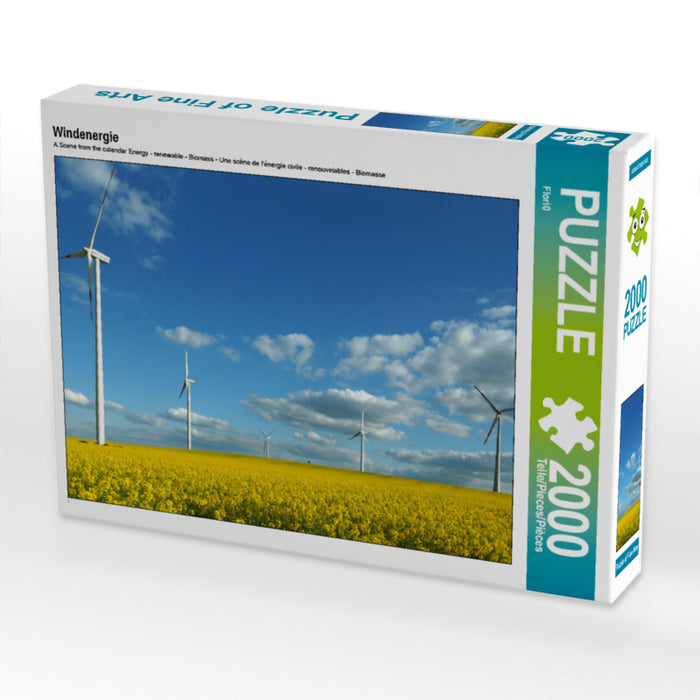 Énergie éolienne - Puzzle photo CALVENDO 