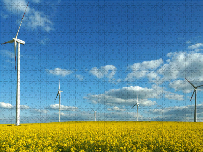 Énergie éolienne - Puzzle photo CALVENDO 