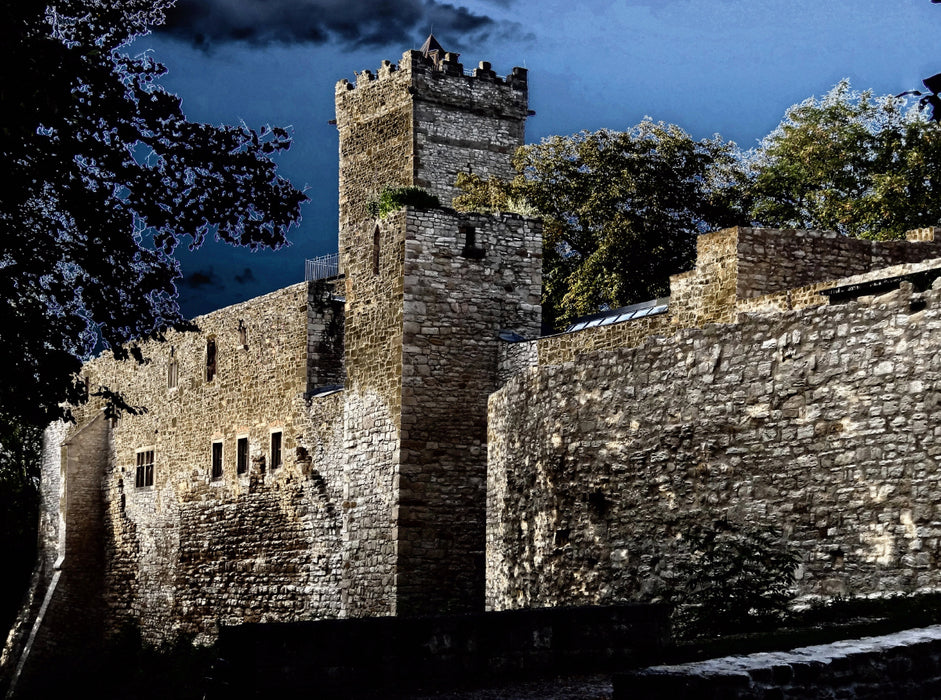 Höhenburg Eckartsburg im Burgenlandkreis/Sachsen-Anhalt 2000 Teile Puzzle quer - CALVENDO Foto-Puzzle'