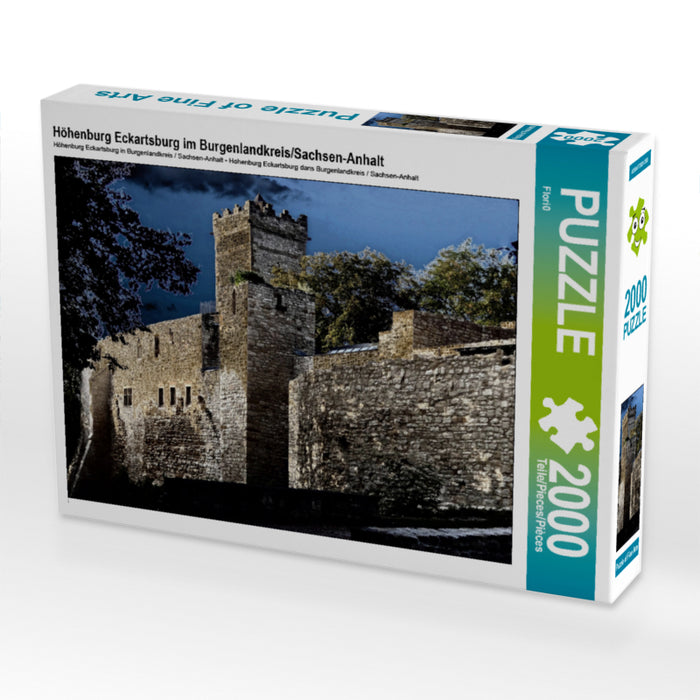 Höhenburg Eckartsburg im Burgenlandkreis/Sachsen-Anhalt 2000 Teile Puzzle quer - CALVENDO Foto-Puzzle'