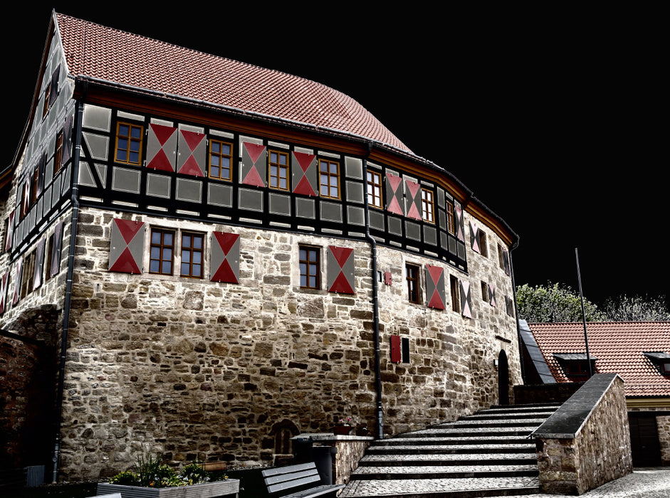 Spornburg Scharfenstein in Eichsfeld/Thuringia - CALVENDO photo puzzle 
