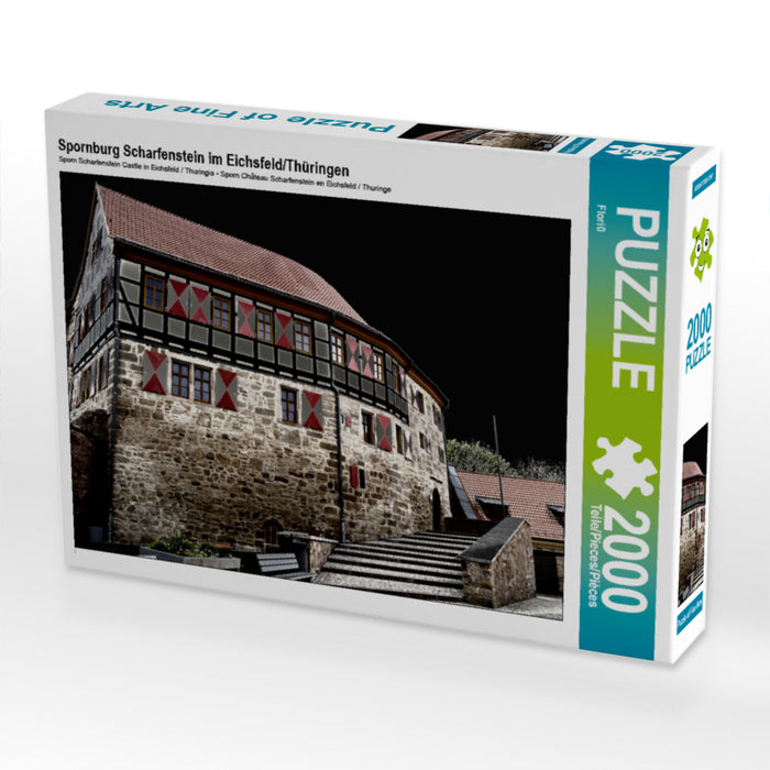 Spornburg Scharfenstein in Eichsfeld/Thuringia - CALVENDO photo puzzle 