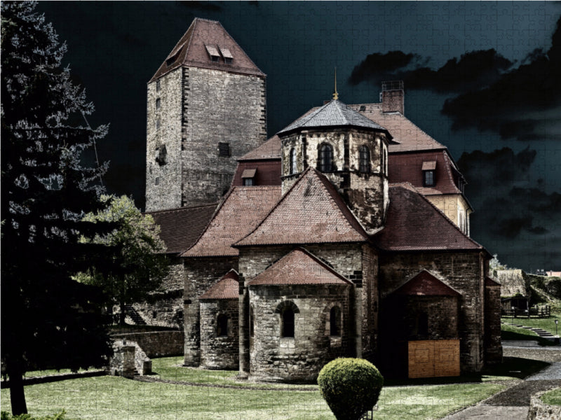 Höhenburg Querfurt im Saalekreis/Sachsen-Anhalt 2000 Teile Puzzle quer - CALVENDO Foto-Puzzle'