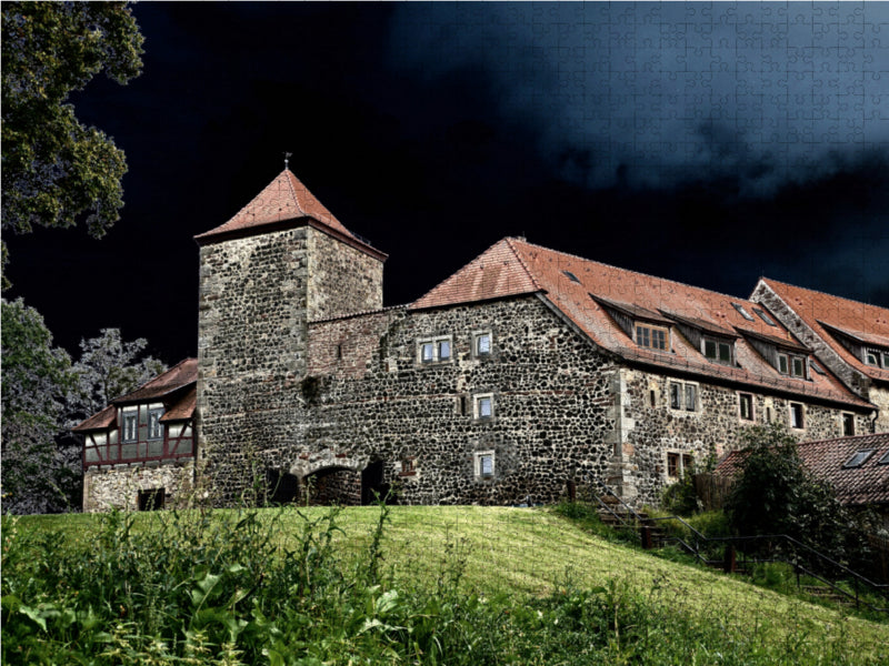 Höhenburg Fürsteneck in der Rhön/Hessen 2000 Teile Puzzle quer - CALVENDO Foto-Puzzle'