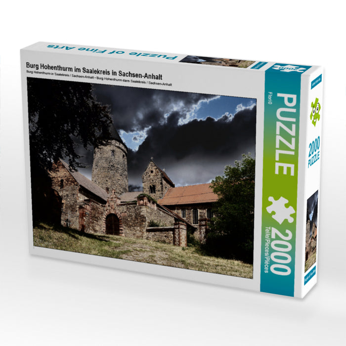 Burg Hohenthurm im Saalekreis in Sachsen-Anhalt 2000 Teile Puzzle quer - CALVENDO Foto-Puzzle'