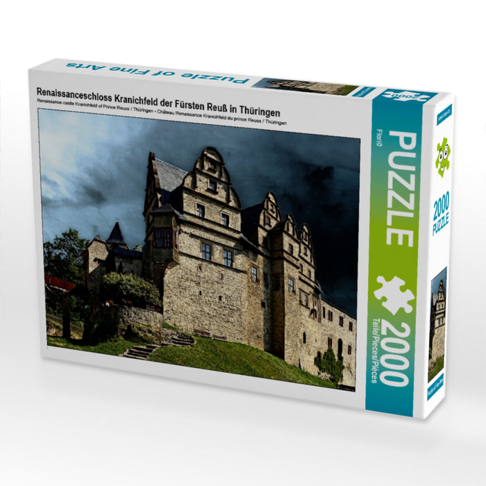 Renaissanceschloss Kranichfeld der Fürsten Reuß in Thüringen 2000 Teile Puzzle quer - CALVENDO Foto-Puzzle'