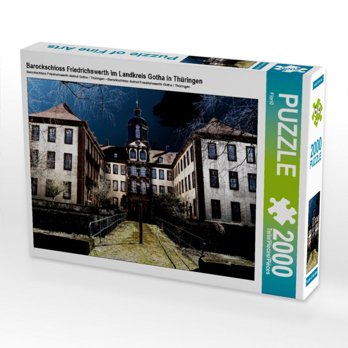 Barockschloss Friedrichswerth im Landkreis Gotha in Thüringen 2000 Teile Puzzle quer - CALVENDO Foto-Puzzle'