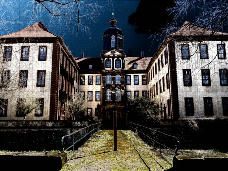 Barockschloss Friedrichswerth im Landkreis Gotha in Thüringen 2000 Teile Puzzle quer - CALVENDO Foto-Puzzle'