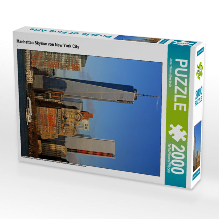 Manhattan Skyline von New York City 2000 Teile Puzzle hoch - CALVENDO Foto-Puzzle'