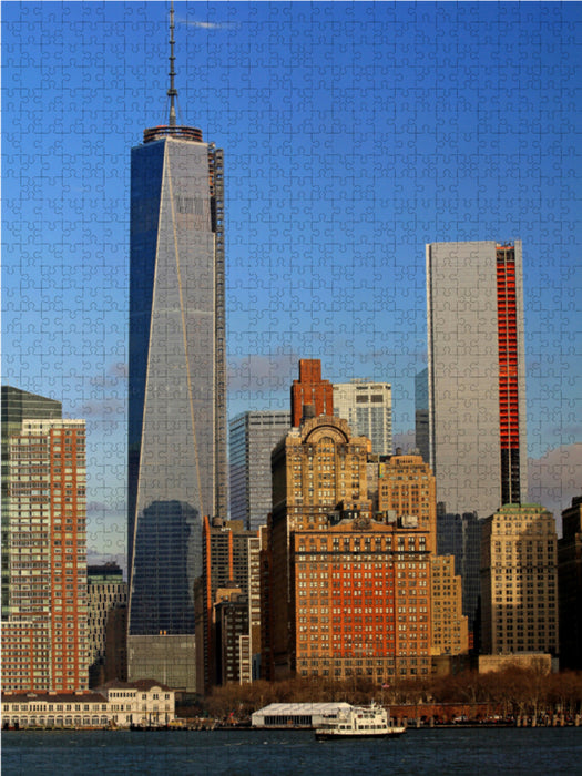 Manhattan Skyline von New York City 2000 Teile Puzzle hoch - CALVENDO Foto-Puzzle'