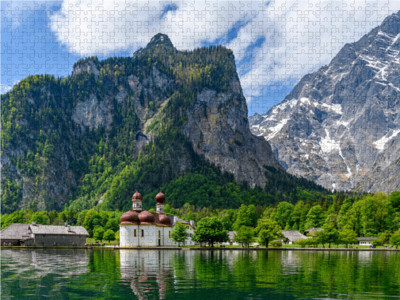 View of the St. Bartholomä Peninsula - CALVENDO photo puzzle 