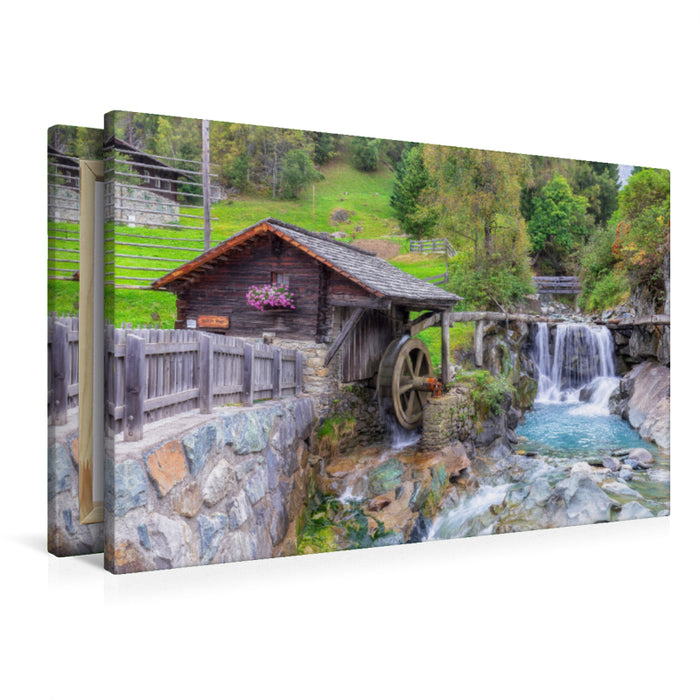 Premium Textil-Leinwand Islitzermühle in Hinterbichl