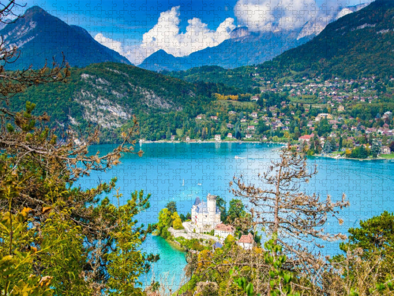 Blick auf den Lac d'Annecy - CALVENDO Foto-Puzzle'