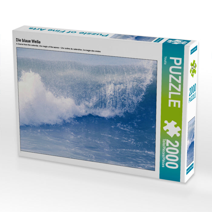 La vague bleue - Puzzle photo CALVENDO 