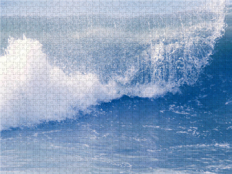 La vague bleue - Puzzle photo CALVENDO 