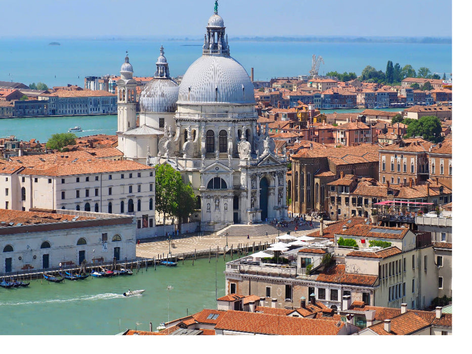 Luftaufnahme von Santa Maria della Salute in Venedig - CALVENDO Foto-Puzzle'