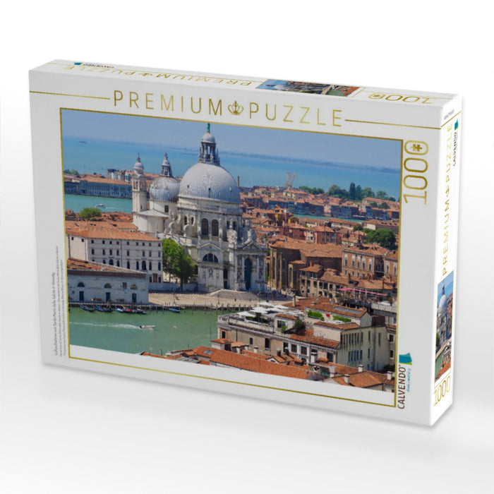 Luftaufnahme von Santa Maria della Salute in Venedig - CALVENDO Foto-Puzzle'