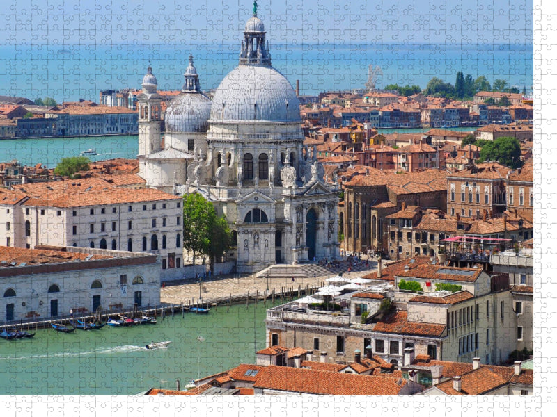 Luftaufnahme von Santa Maria della Salute in Venedig - CALVENDO Foto-Puzzle'