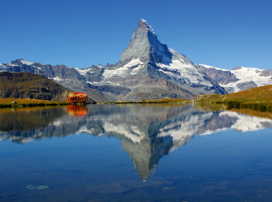 Spieglein, Spieglein....Das doppelte Matterhorn 2000 Teile Puzzle quer - CALVENDO Foto-Puzzle'