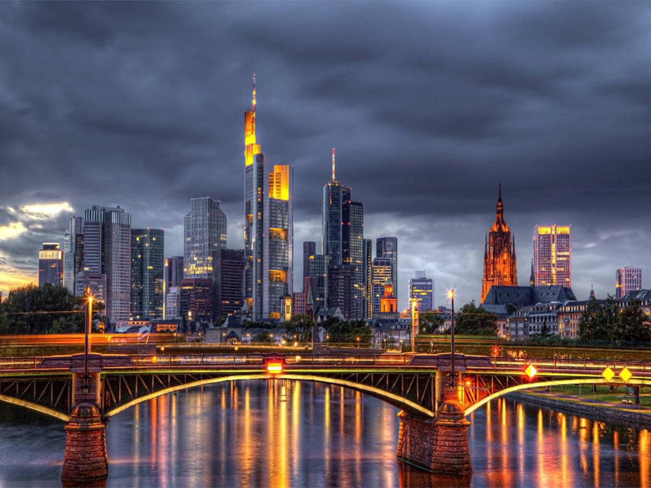 Ignaz Bubis Brücke (Frankfurt-Deutschland) - CALVENDO Foto-Puzzle'