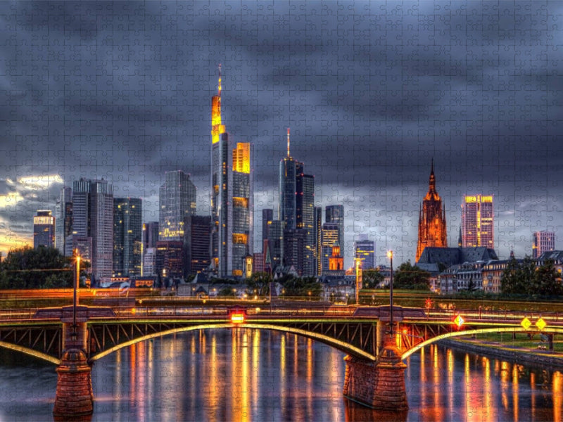 Ignaz Bubis Brücke (Frankfurt-Deutschland) - CALVENDO Foto-Puzzle'
