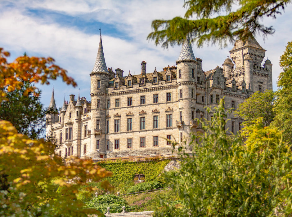 Dunrobin Castle - Golspie 2000 Teile Puzzle quer - CALVENDO Foto-Puzzle'
