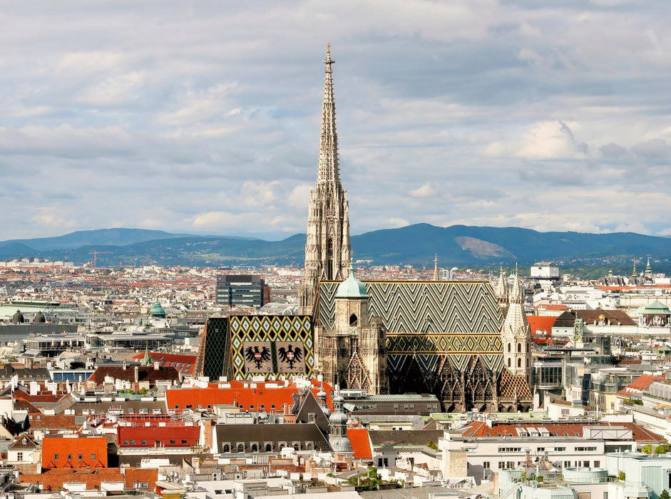 Ein Motiv aus dem Kalender WIEN von oben 2000 Teile Puzzle quer - CALVENDO Foto-Puzzle'