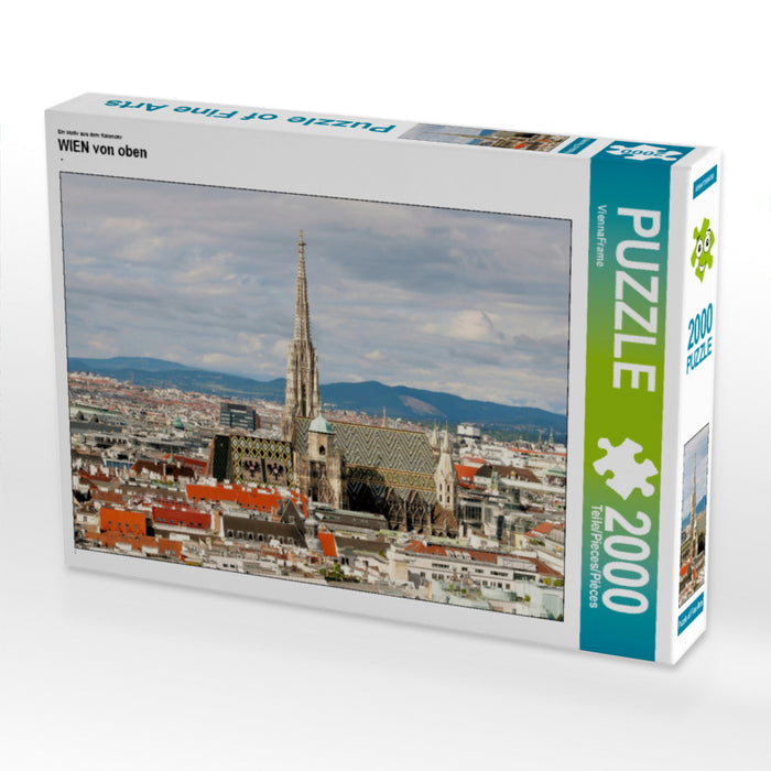 Ein Motiv aus dem Kalender WIEN von oben 2000 Teile Puzzle quer - CALVENDO Foto-Puzzle'