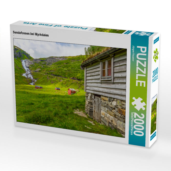 Sendefossen près de Myrkdalen - Puzzle photo CALVENDO 
