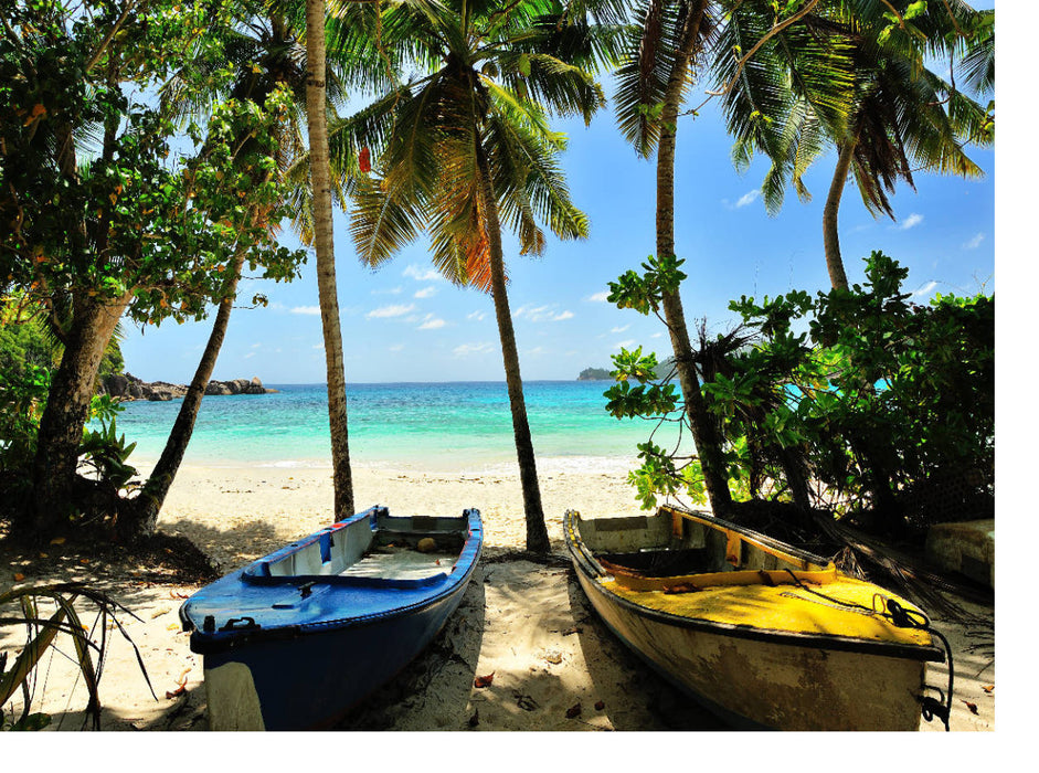 Boats on the beach - CALVENDO photo puzzle 