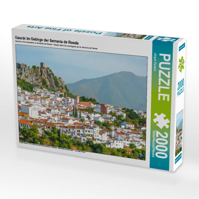 Gaucín im Gebirge der Serranía de Ronda 2000 Teile Puzzle quer - CALVENDO Foto-Puzzle'