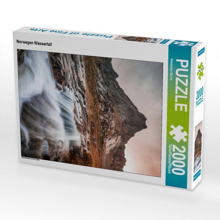 Norway waterfall - CALVENDO photo puzzle 