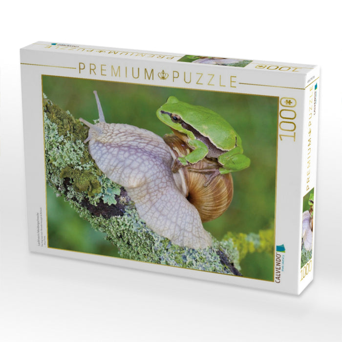 Laubfrosch/Weinbergschnecke - CALVENDO Foto-Puzzle'